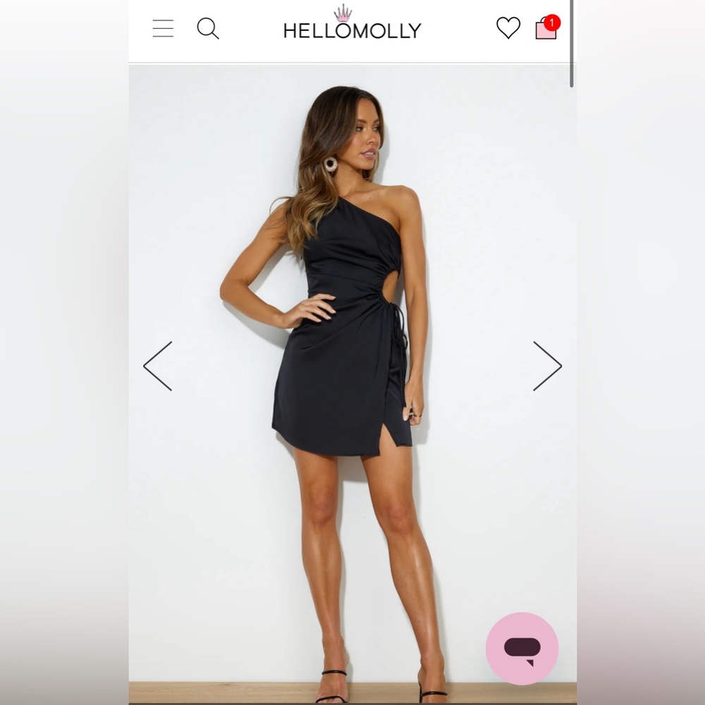 Hello Molly - One Should Mini Dress, Black (US 4, Small)